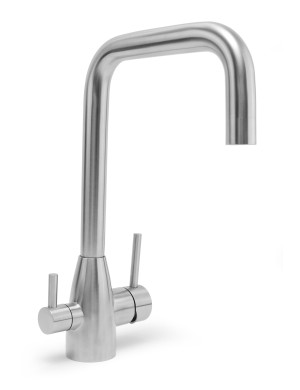 Robinet mitigeur chrome brossé bec haut - SS305